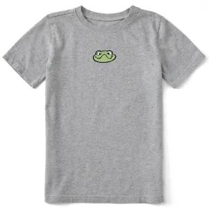 Kids Mini Frog Face Short Sleeve Crusher Tee Life is Good
