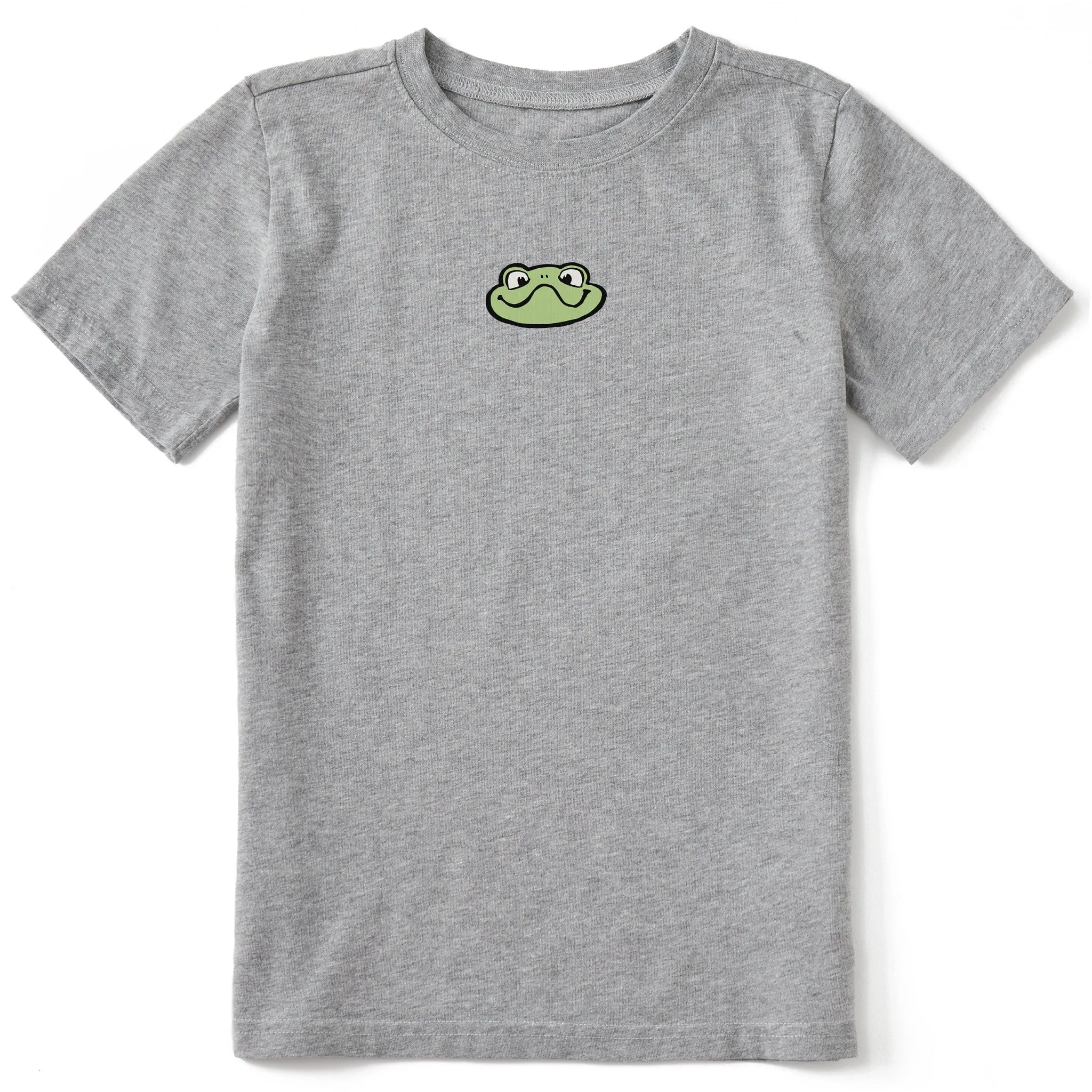 Kids Mini Frog Face Short Sleeve Crusher Tee Life is Good