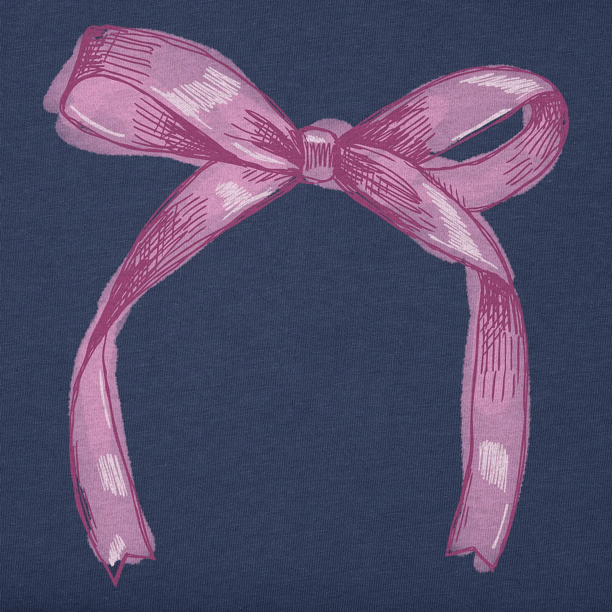 Kids Mini Ribbon Bow Short Sleeve Crusher Tee Life is Good
