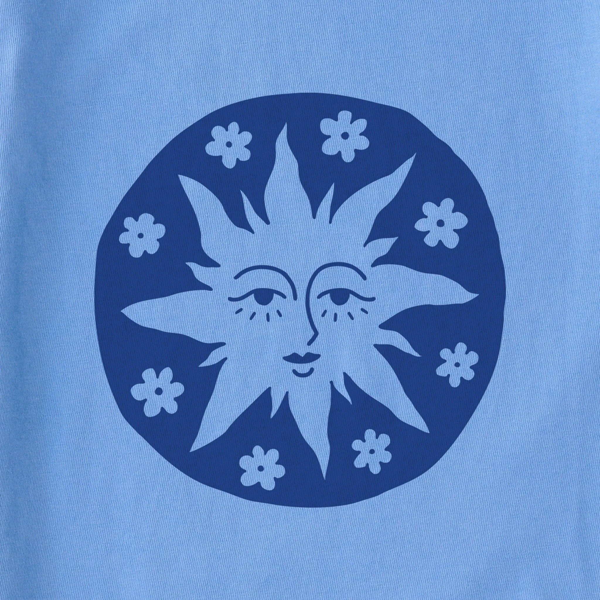 Kids Mini Sun Face Short Sleeve Crusher Tee Life is Good