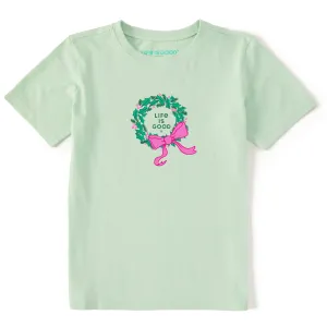 Kids Mini Wreath Short Sleeve Crusher Tee Life is Good