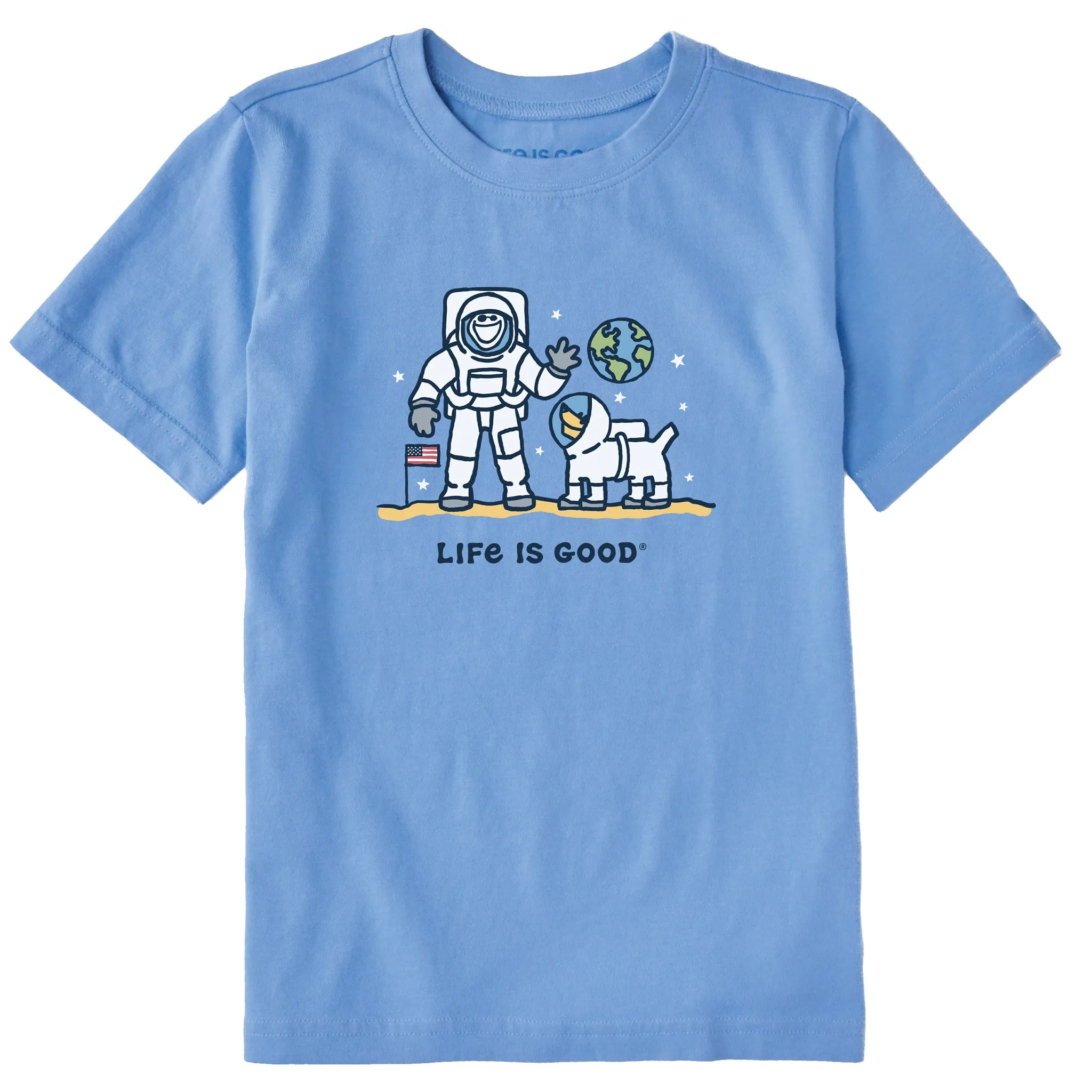 Kids Moon Landing Jake Short Sleeve Crusher Tee Life is Good