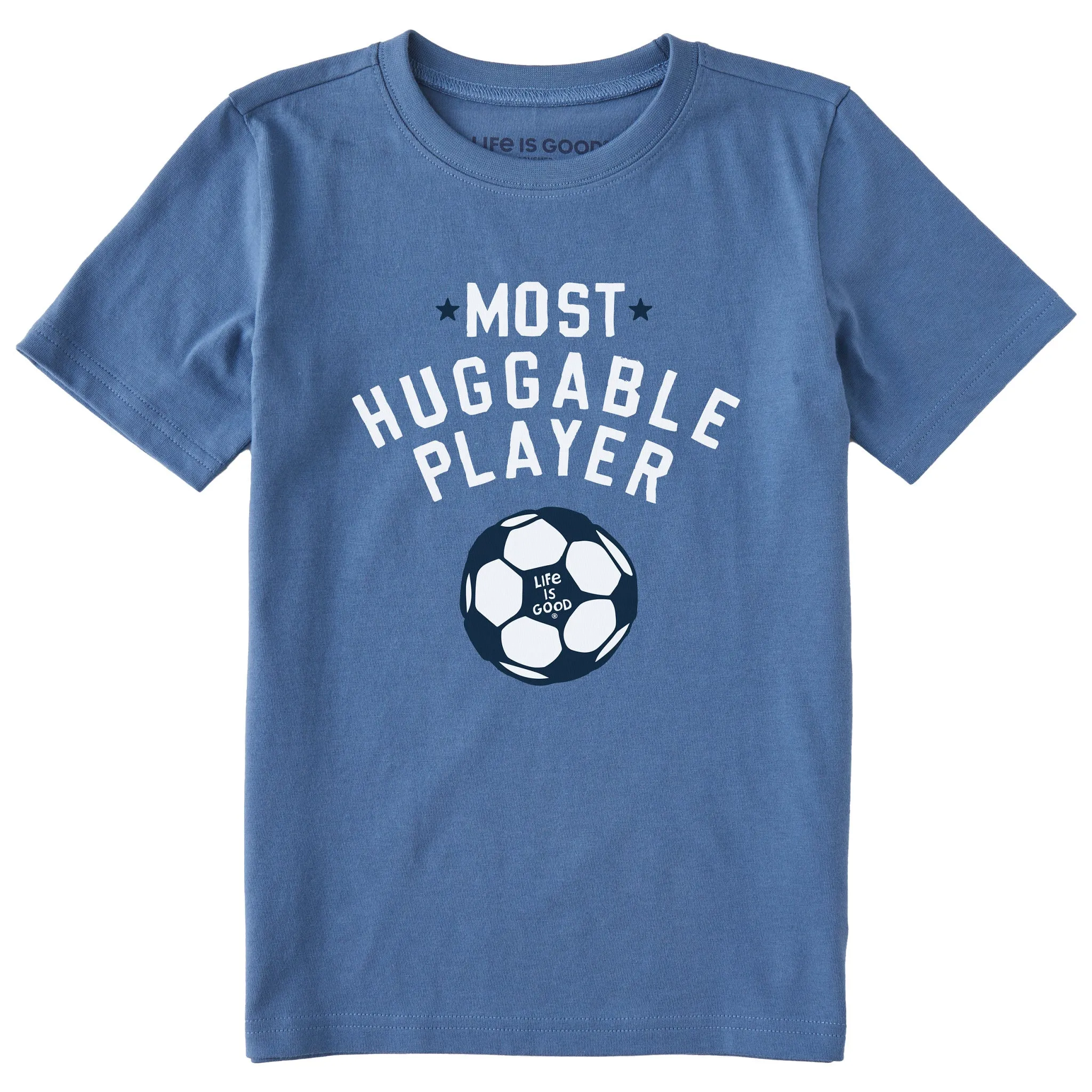 Kids Most Huggable Player Short Sleeve Crusher Tee Life is Good