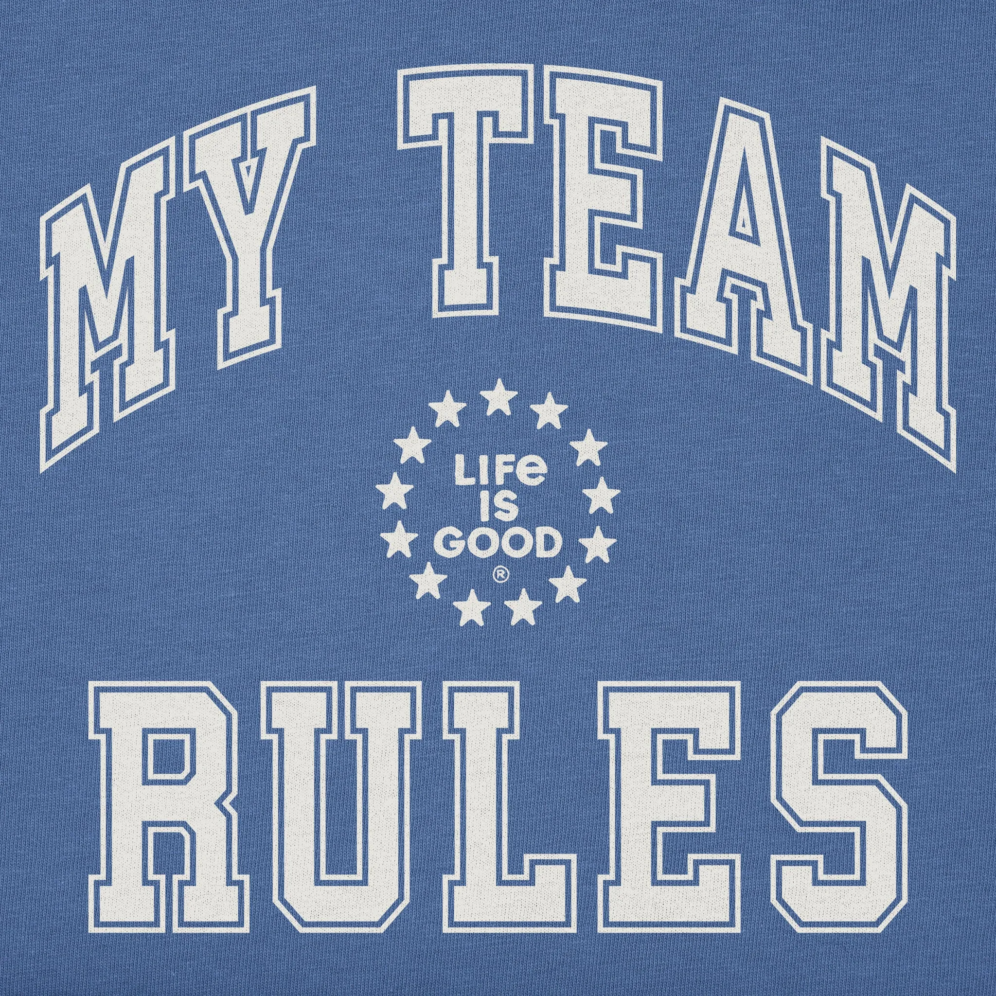 Kids My Team Rules Short Sleeve Crusher Tee Life is Good