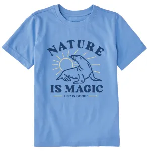 Kids Nature is Magic Sea Lion Short Sleeve Crusher Tee Life is Good