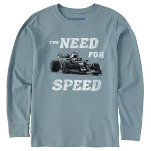 Kids Need For Speed Long Sleeve Crusher Tee Life is Good
