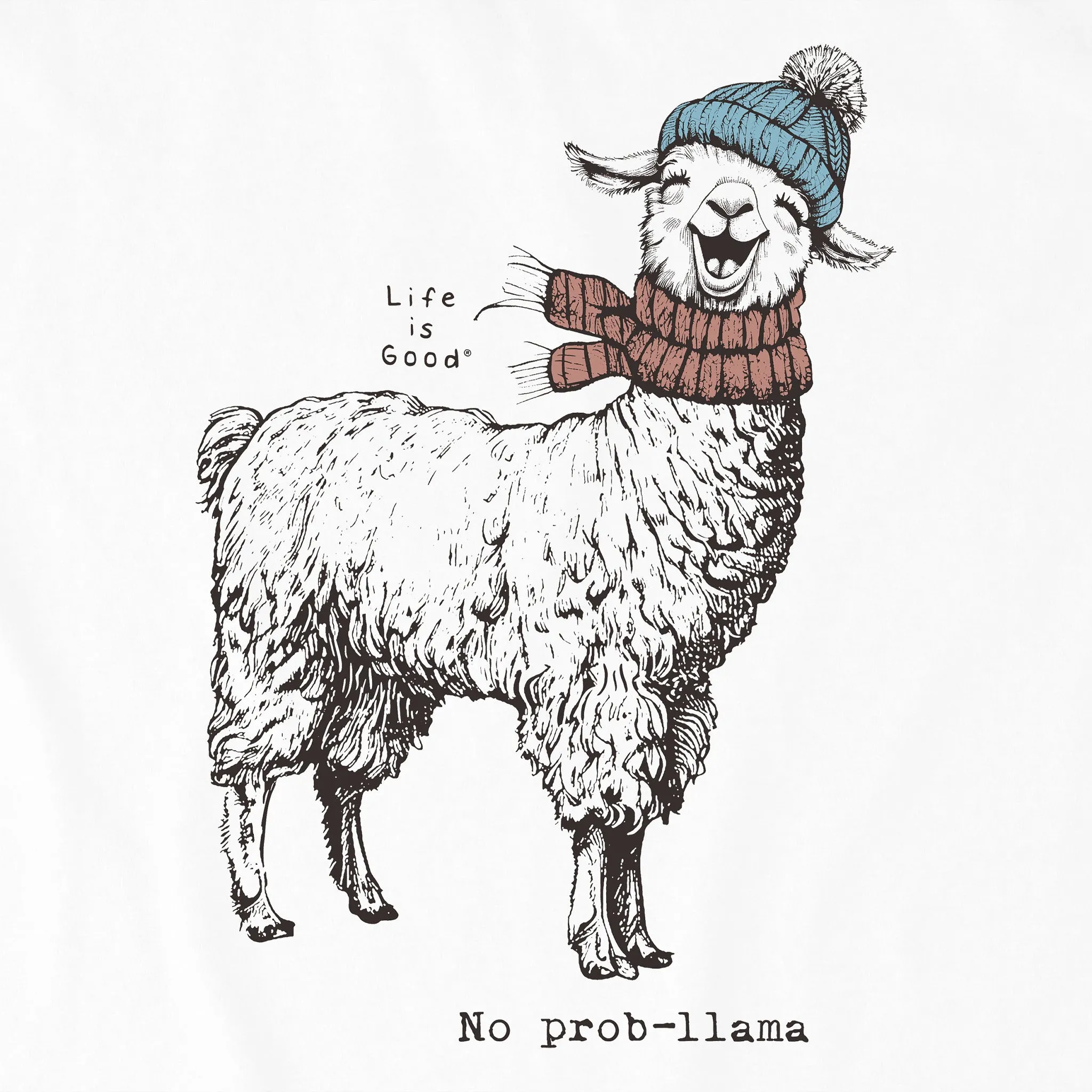 Kids No Prob-llama Long Sleeve Crusher Tee Life is Good
