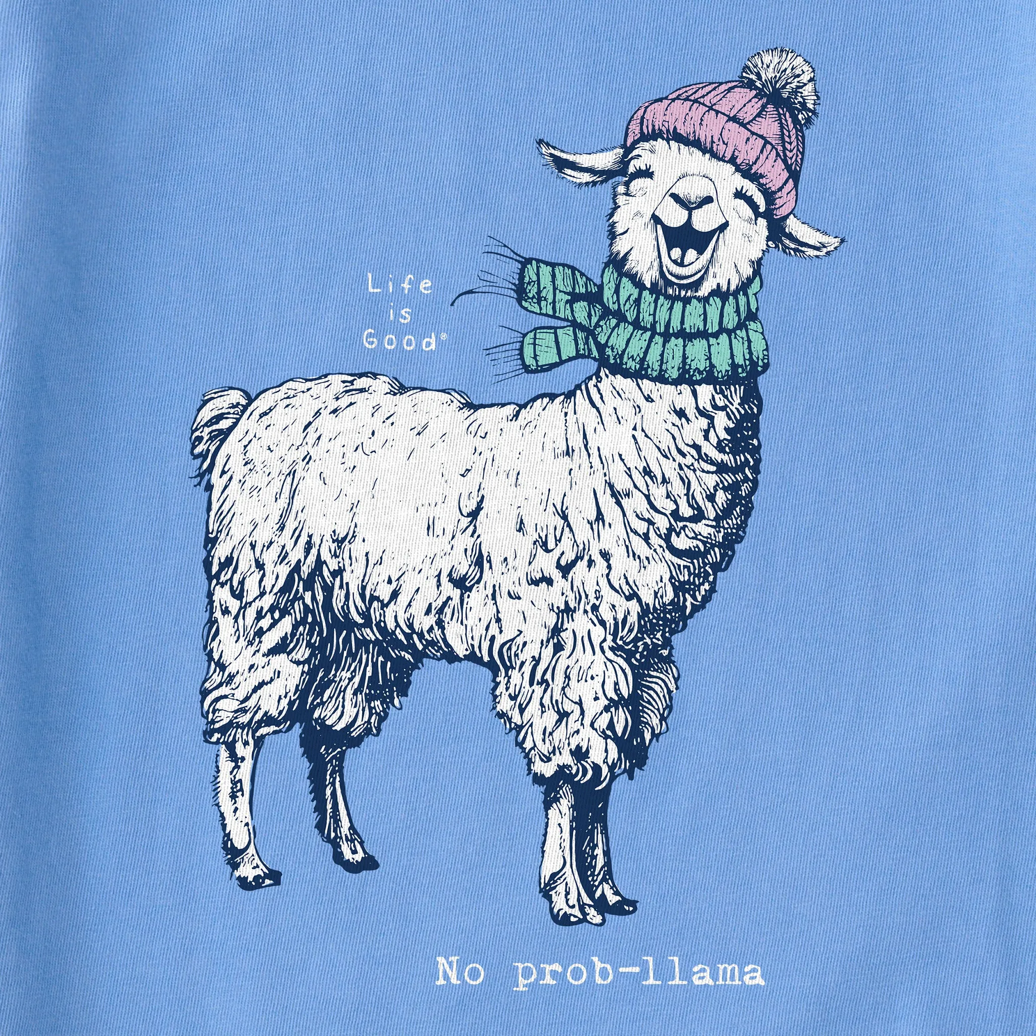 Kids No Prob-llama Long Sleeve Crusher Tee Life is Good