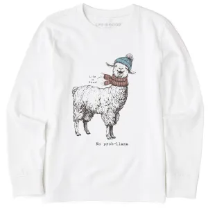 Kids No Prob-llama Long Sleeve Crusher Tee Life is Good