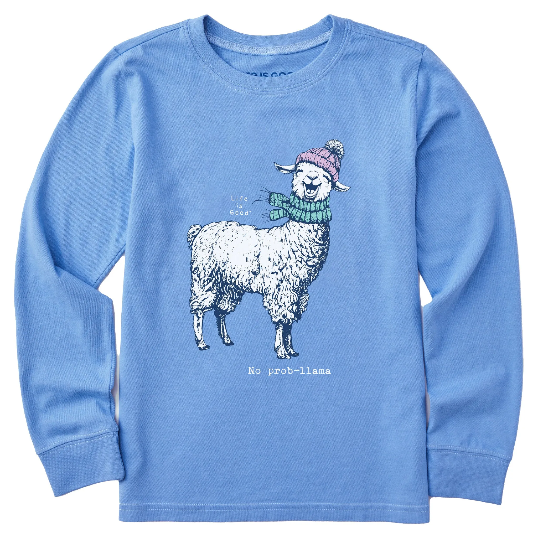 Kids No Prob-llama Long Sleeve Crusher Tee Life is Good