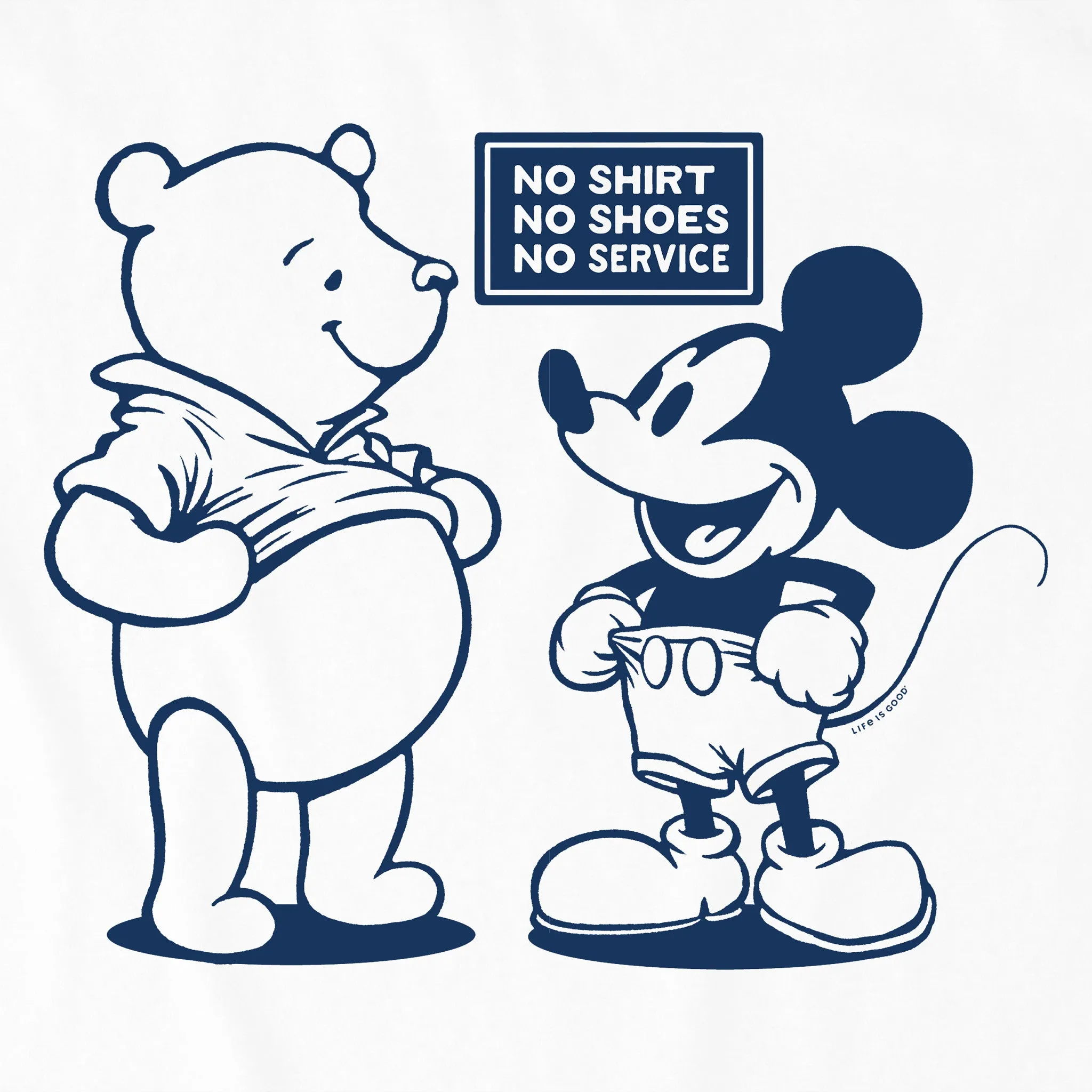 Kids No Shirt No Shoes No Service Short Sleeve Crusher Tee Life is Good