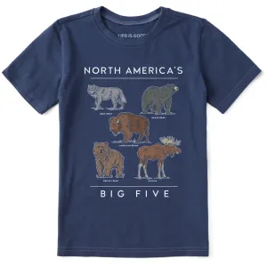 Kids North America's Big 5 Short Sleeve Crusher Tee Life is Good