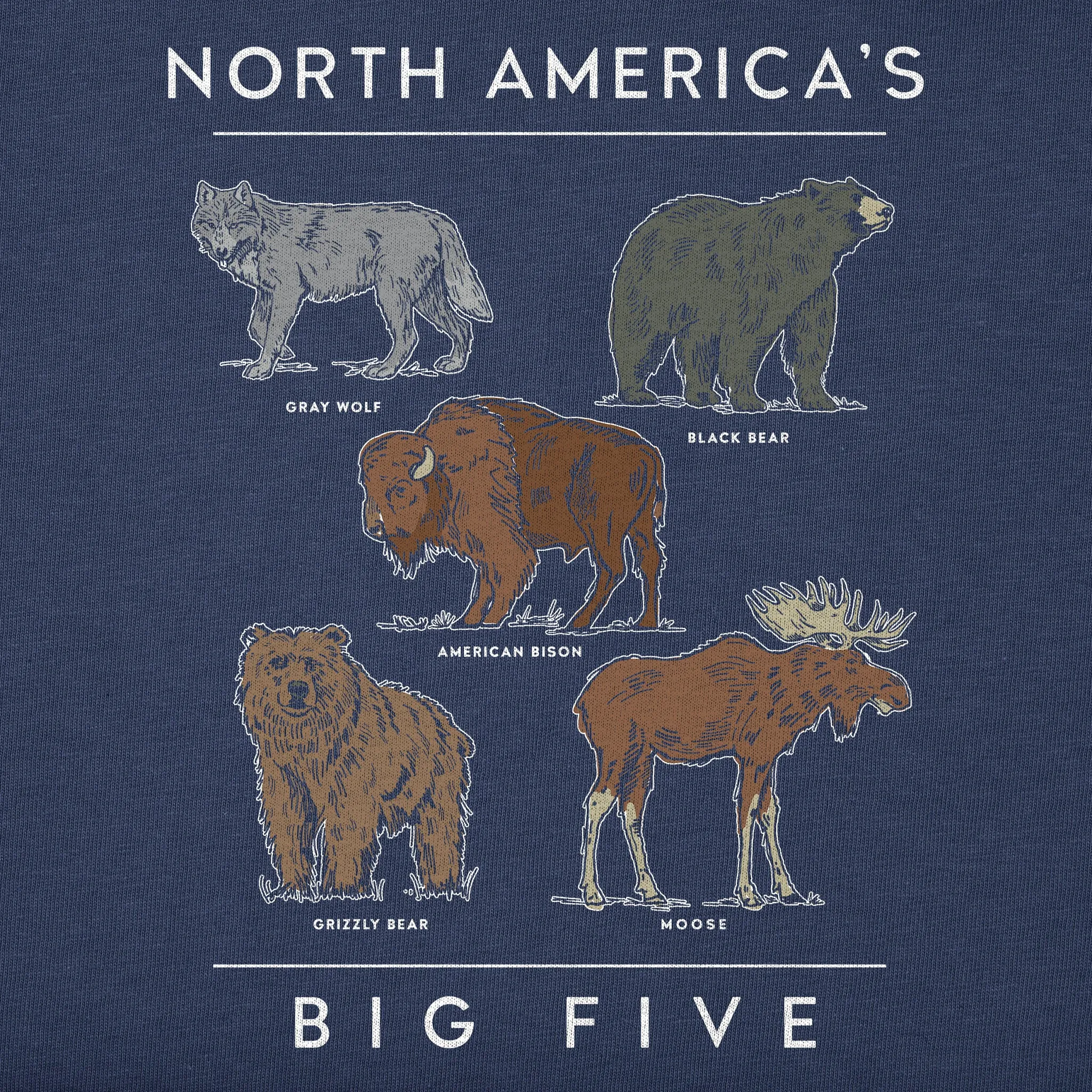 Kids North America's Big 5 Short Sleeve Crusher Tee Life is Good