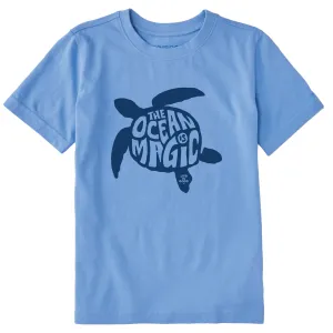 Kids Ocean is Magic Turtle Short Sleeve Crusher Tee Life is Good