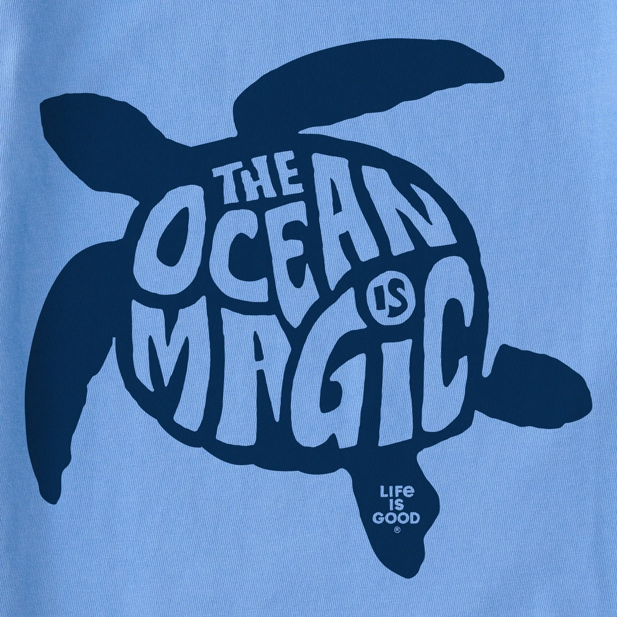 Kids Ocean is Magic Turtle Short Sleeve Crusher Tee Life is Good