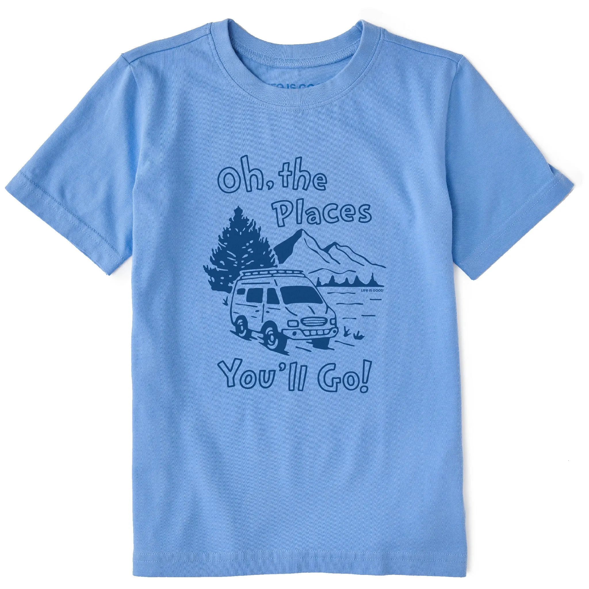 Kids Oh the Places You'll Go in an RV Short Sleeve Crusher Tee Life is Good