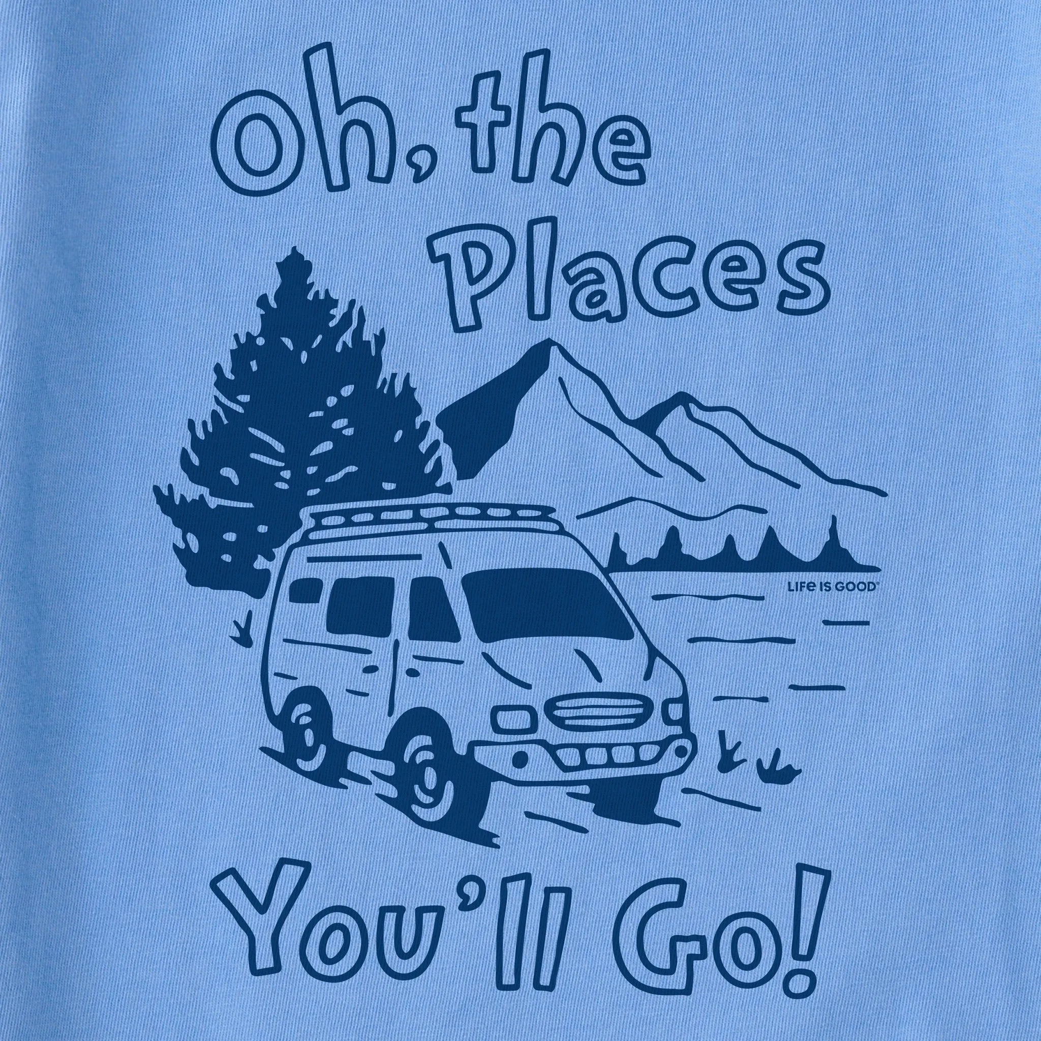 Kids Oh the Places You'll Go in an RV Short Sleeve Crusher Tee Life is Good