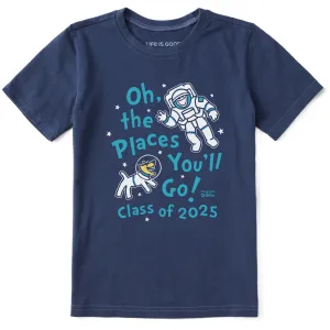 Kids Oh the Places You'll Go in Space 2025 Short Sleeve Crusher Tee Life is Good