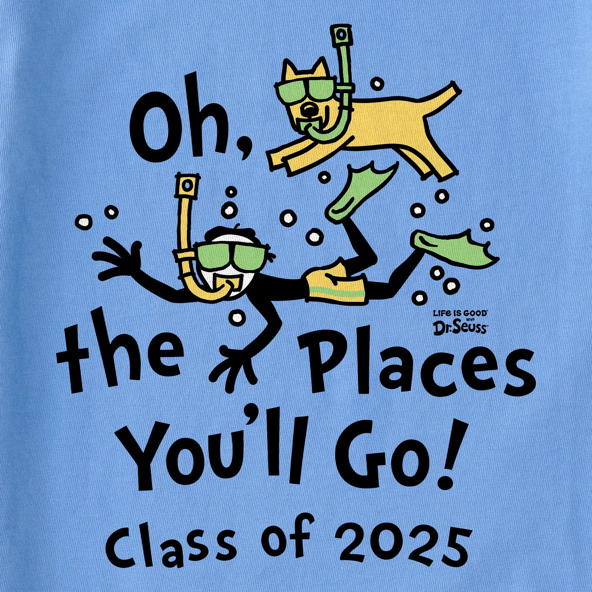 Kids Oh the Places You'll Go Underwater 2025 Short Sleeve Crusher Tee Life is Good