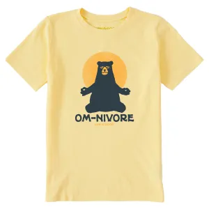 Kids Om-nivore Yoga Bear Short Sleeve Crusher Tee Life is Good