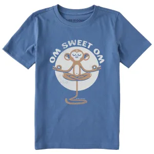 Kids Om Sweet Om Short Sleeve Crusher Tee Life is Good