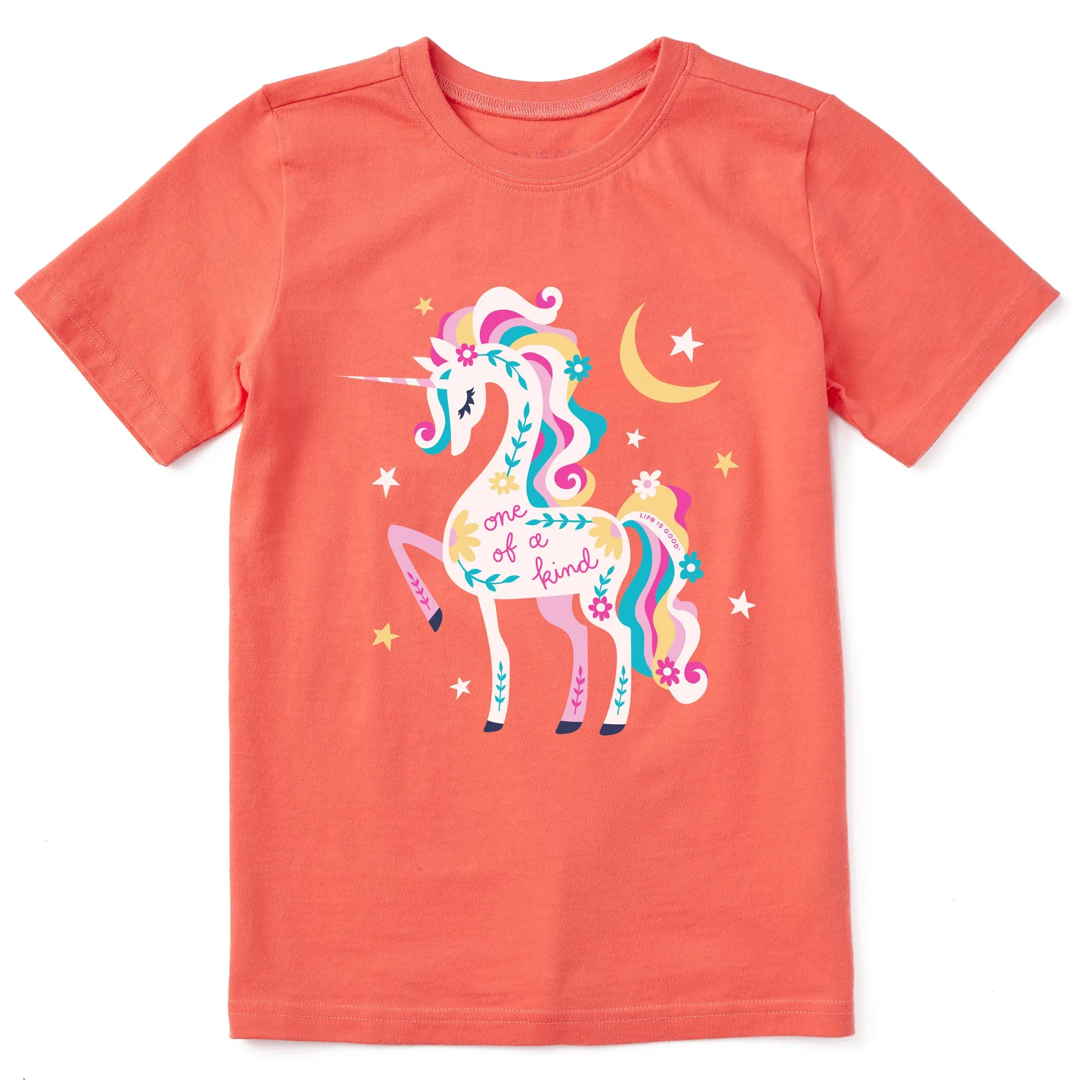 Kids One of a Kind Unicorn Short Sleeve Crusher Tee Life is Good