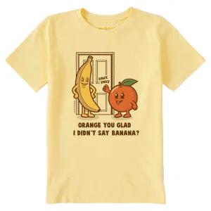 Kids Orange You Glad Short Sleeve Crusher Tee Life is Good