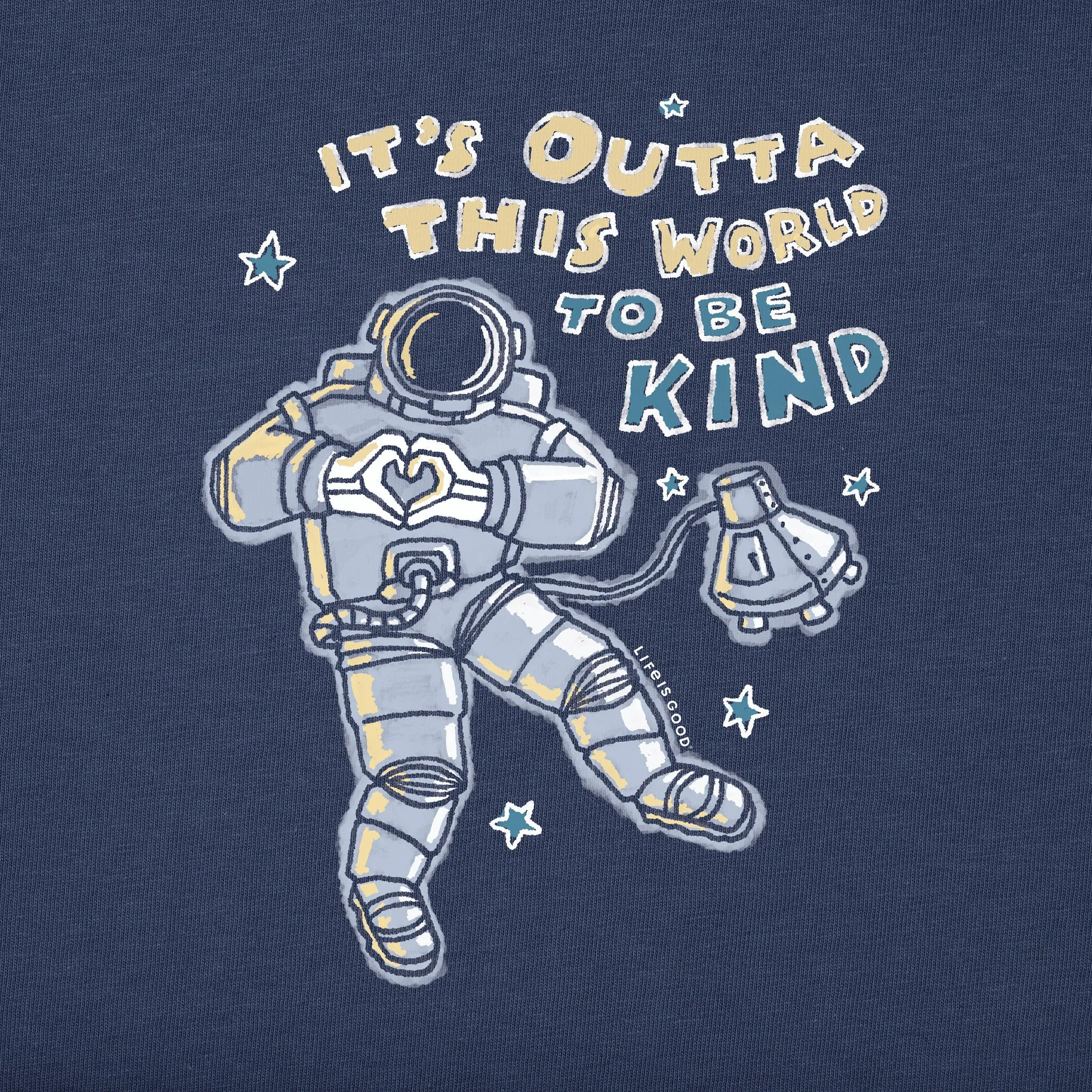 Kids Outta This World to be Kind Long Sleeve Crusher Tee Life is Good