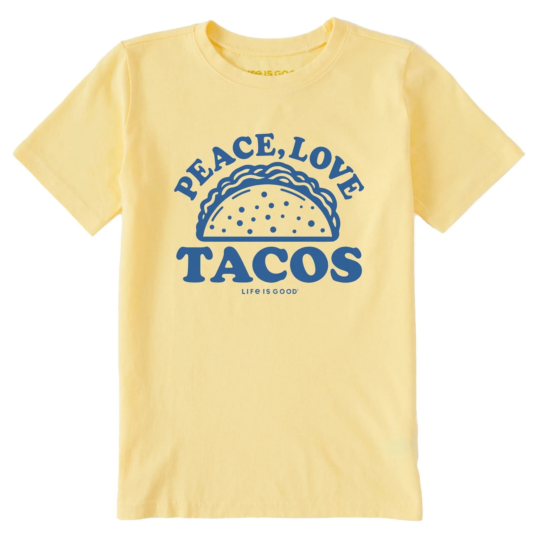 Kids Peace Love & Tacos Short Sleeve Crusher Tee Life is Good