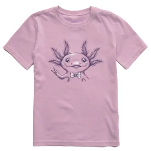 Kids Peaceful Axoltl Short Sleeve Crusher Tee Life is Good