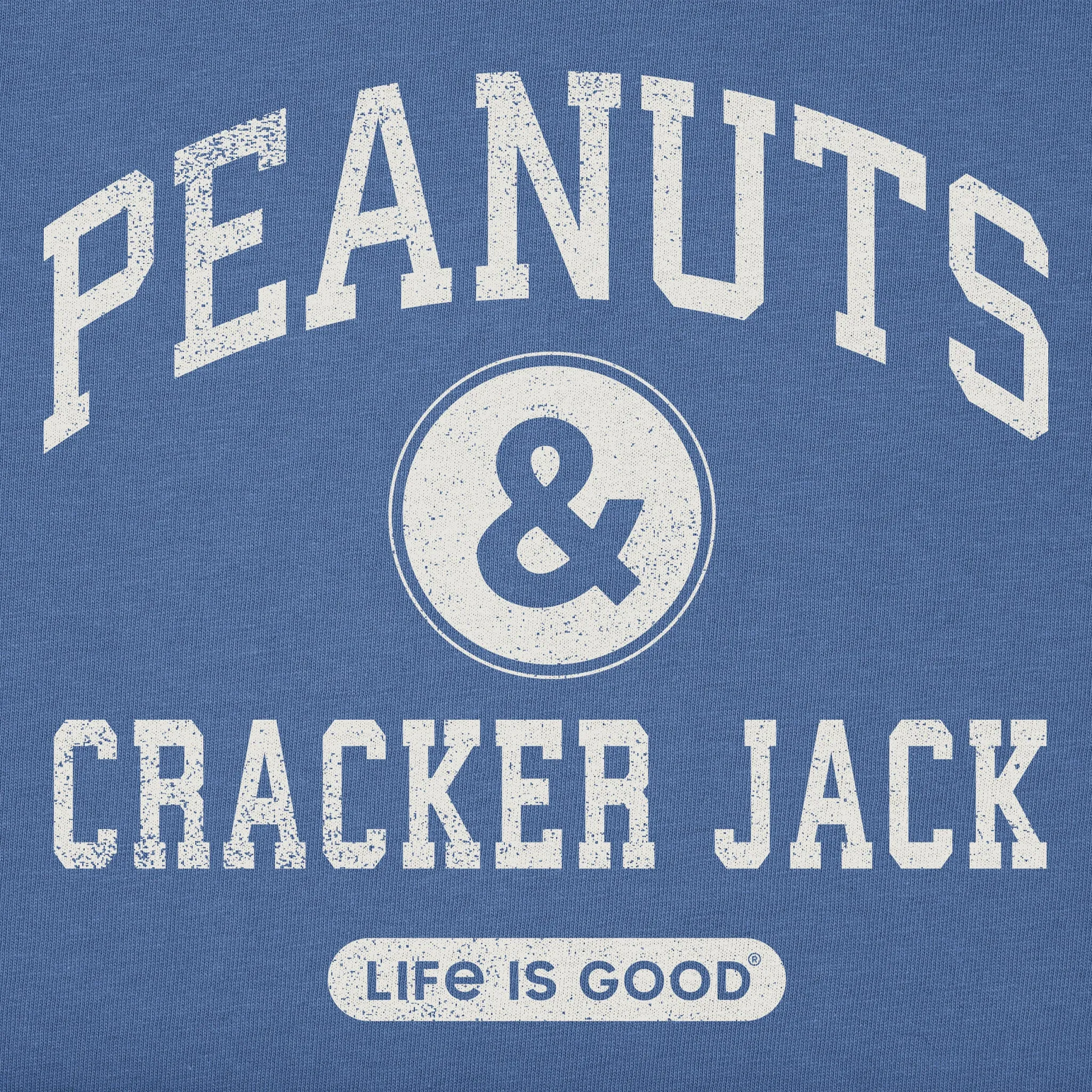 Kids Peanuts and Cracker Jack Short Sleeve Crusher Tee Life is Good