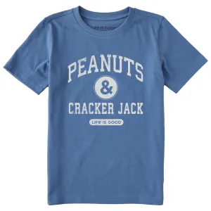 Kids Peanuts and Cracker Jack Short Sleeve Crusher Tee Life is Good
