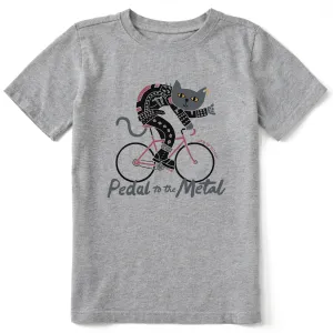 Kids Pedal to the Metal Short Sleeve Crusher Tee Life is Good
