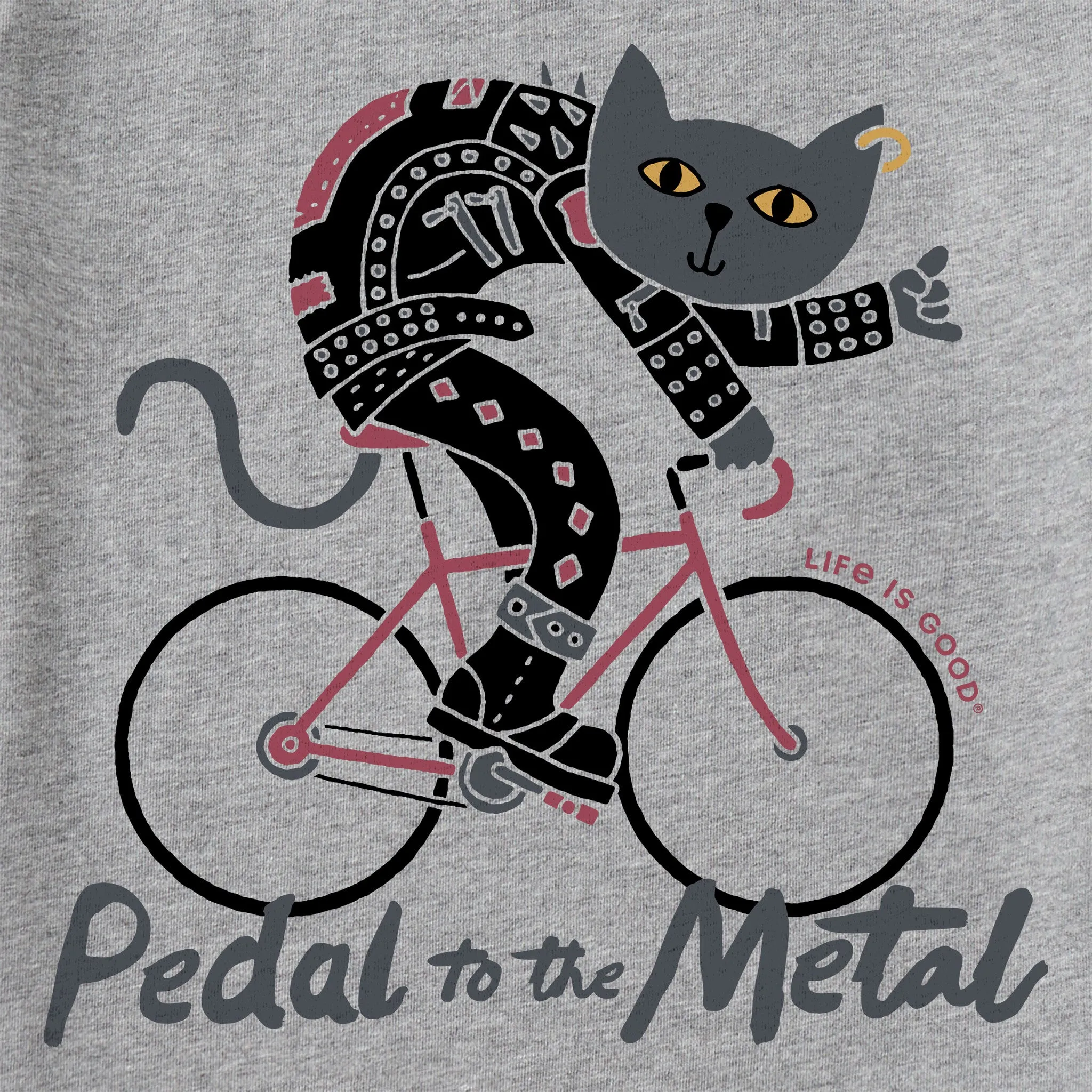 Kids Pedal to the Metal Short Sleeve Crusher Tee Life is Good