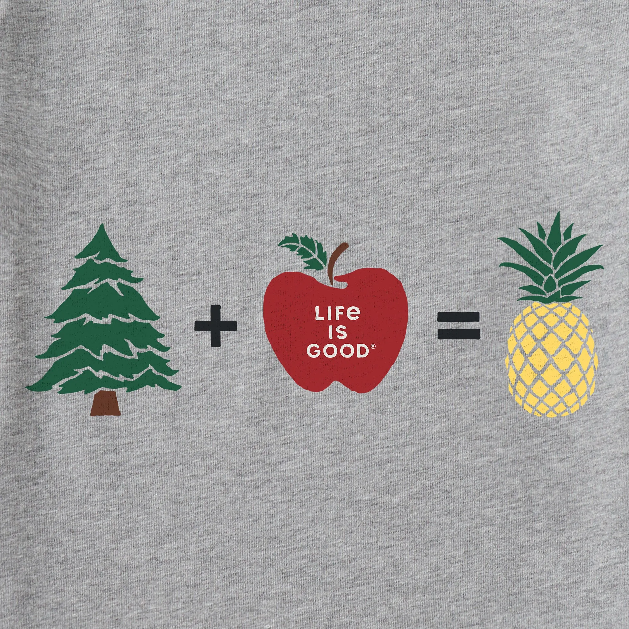 Kids Pine   Apple = Pineapple Short Sleeve Crusher Tee Life is Good