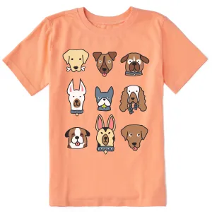 Kids Plenty of Pups Short Sleeve Crusher Tee Life is Good