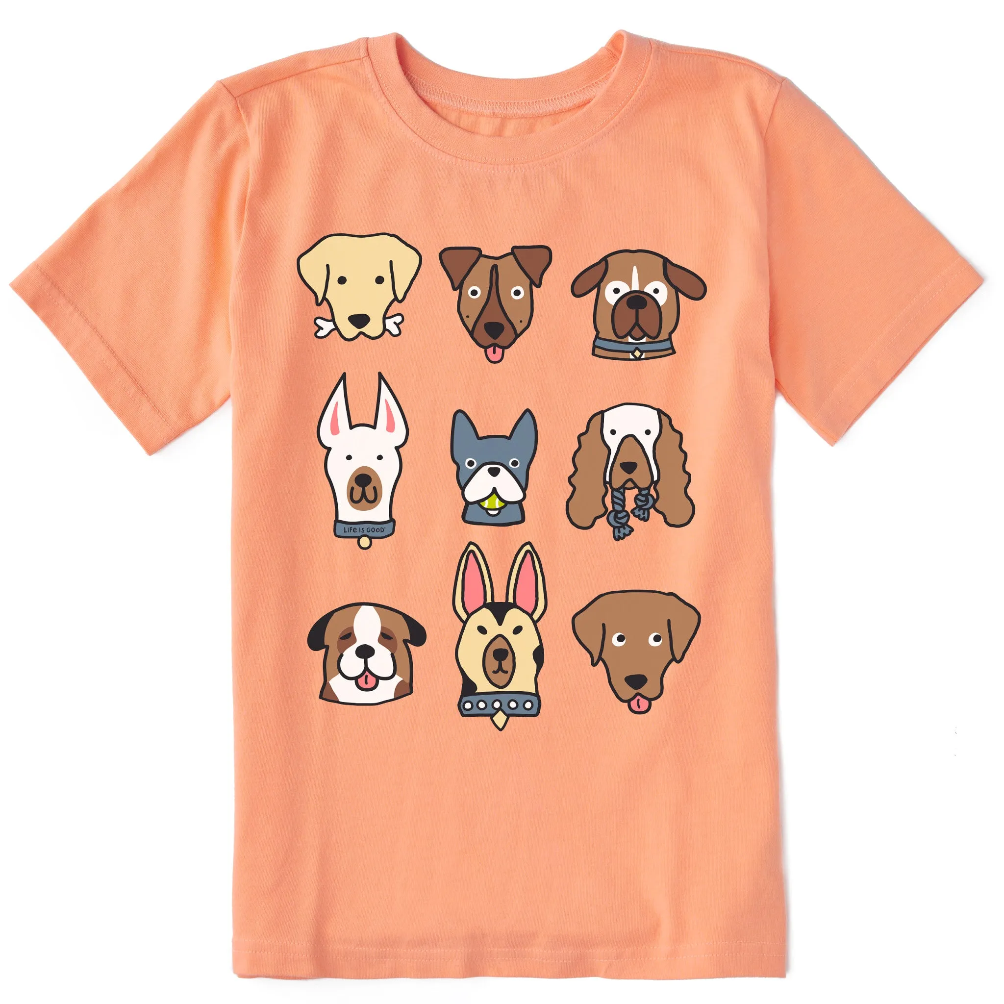Kids Plenty of Pups Short Sleeve Crusher Tee Life is Good