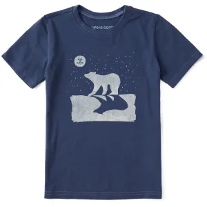 Kids Polar Bear Winter Short Sleeve Crusher Tee Life is Good