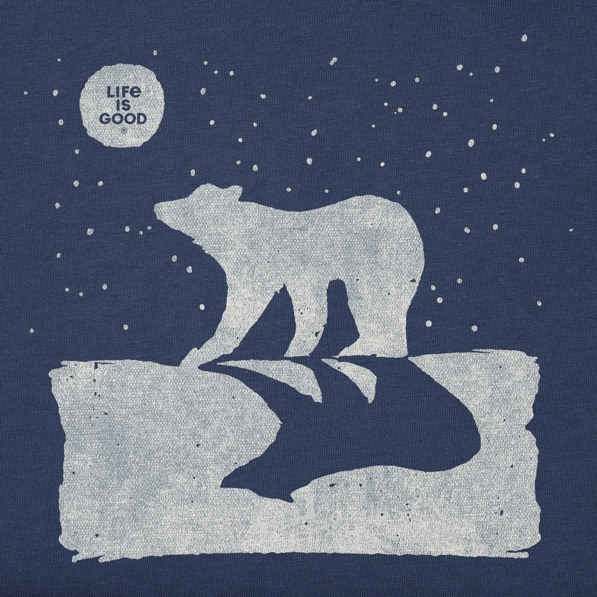 Kids Polar Bear Winter Short Sleeve Crusher Tee Life is Good
