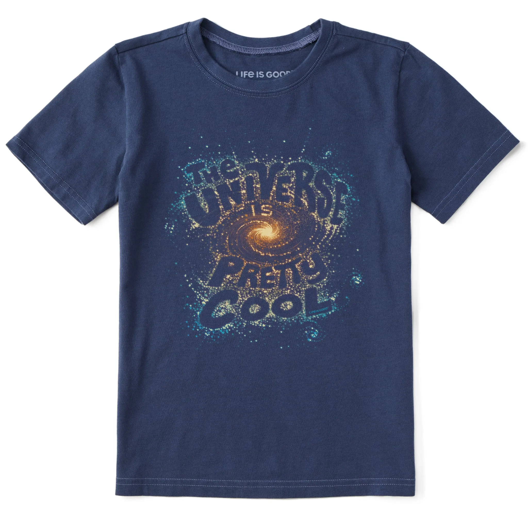 Kids Pretty Cool Universe Short Sleeve Crusher Tee Life is Good