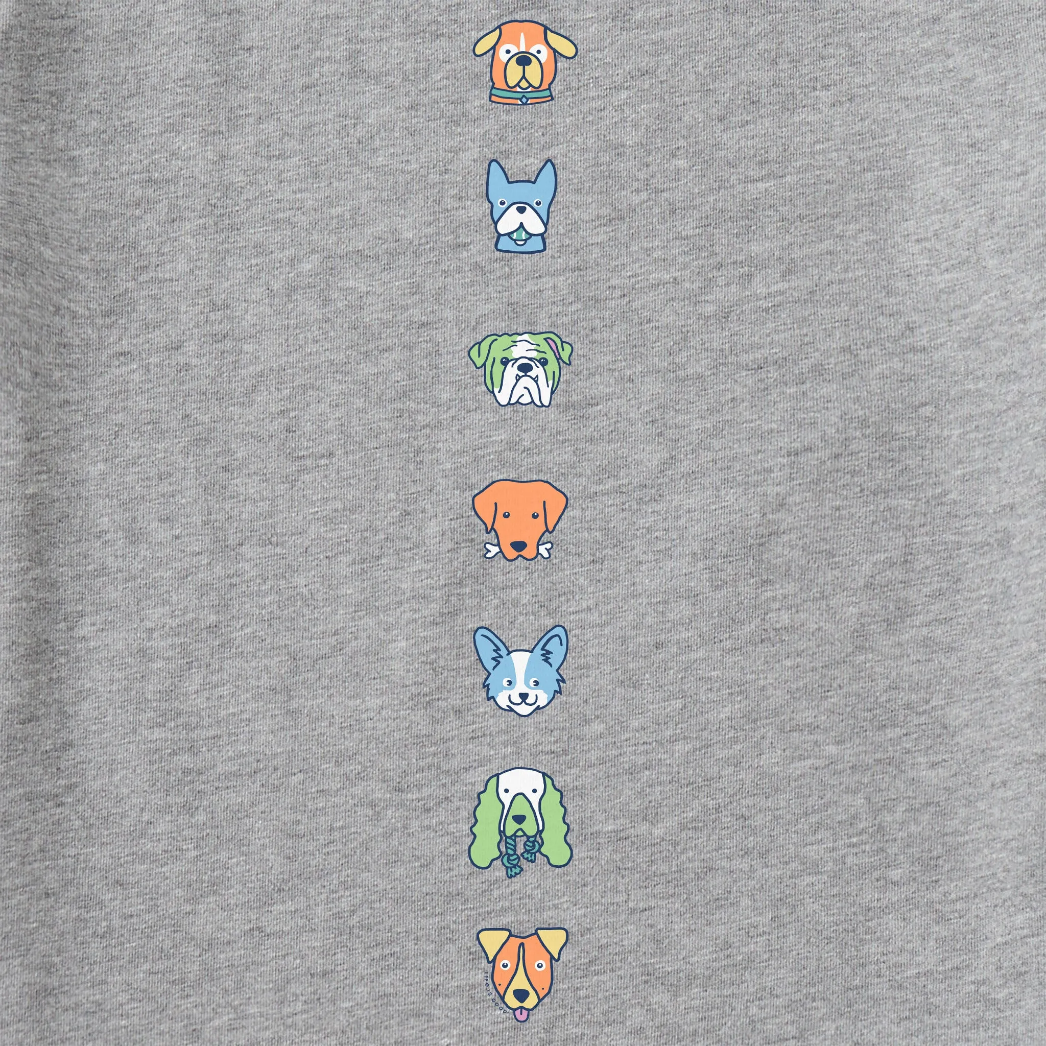 Kids Pups Party Long Sleeve Crusher Tee Life is Good