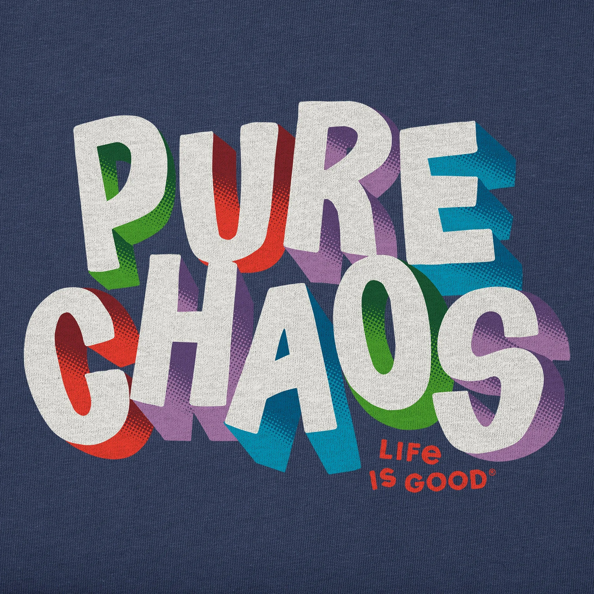 Kids Pure Chaos Short Sleeve Crusher Tee Life is Good