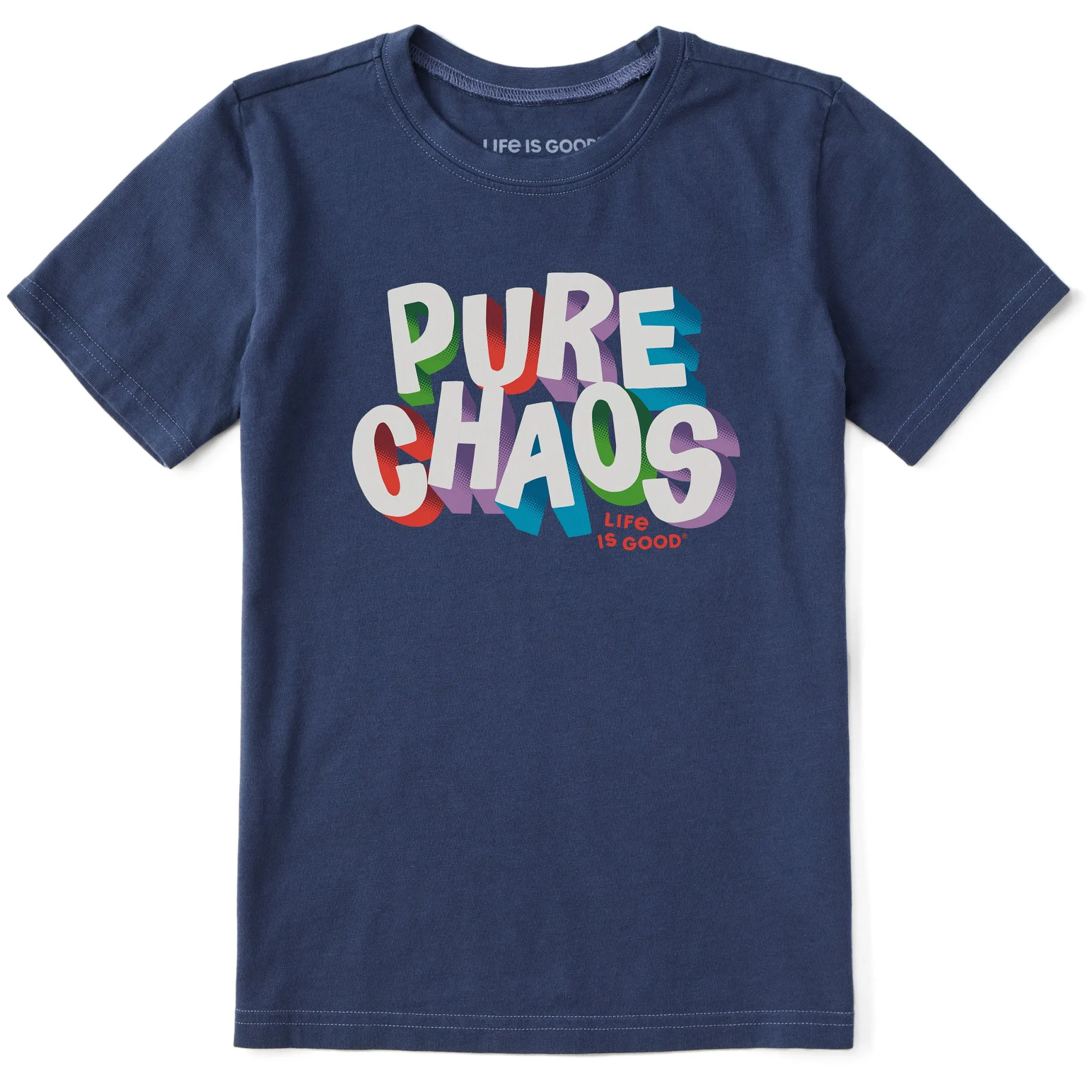 Kids Pure Chaos Short Sleeve Crusher Tee Life is Good