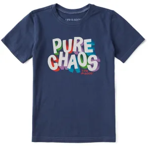 Kids Pure Chaos Short Sleeve Crusher Tee Life is Good