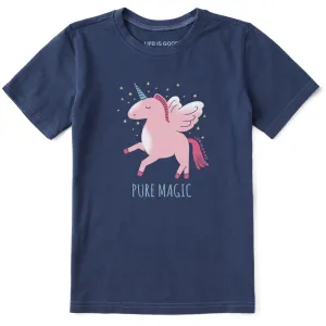 Kids Pure Magic Pegasus Unicorn Short Sleeve Crusher Tee Life is Good