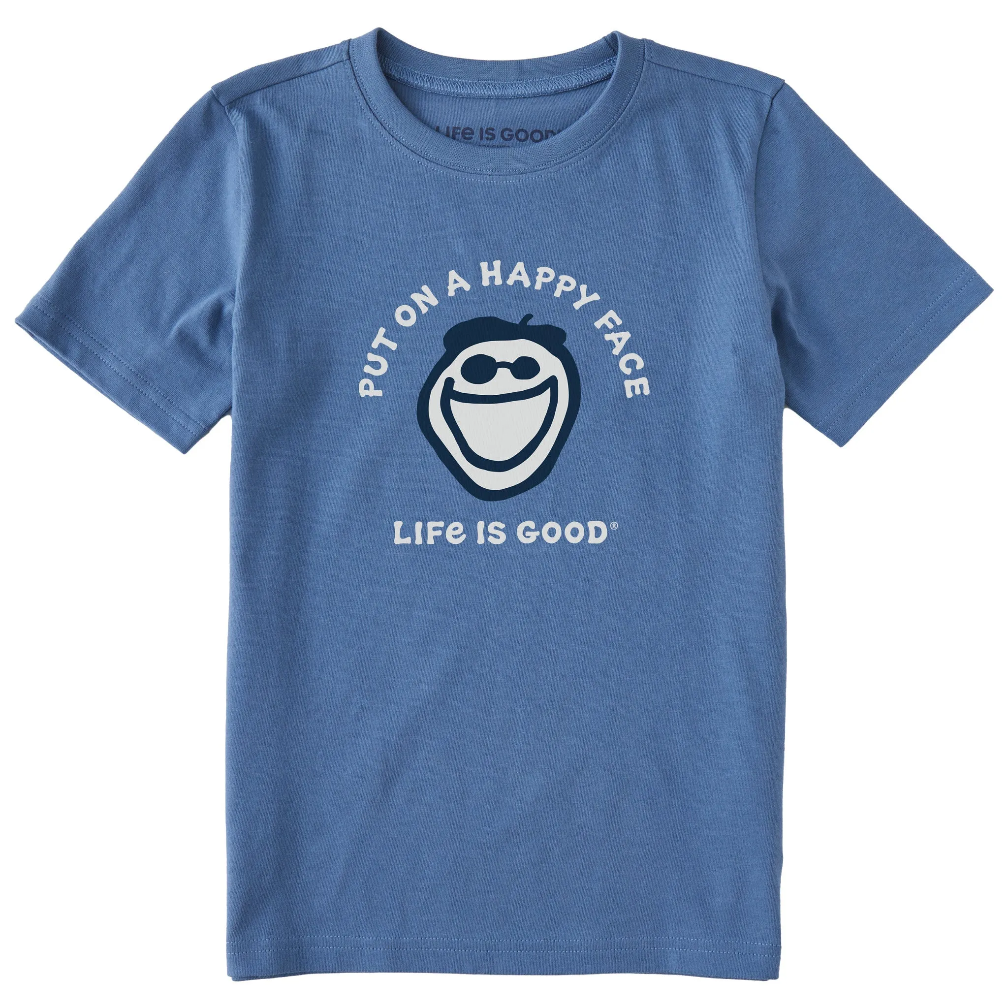 Kids Put On a Happy Face Jake Short Sleeve Crusher Tee Life is Good