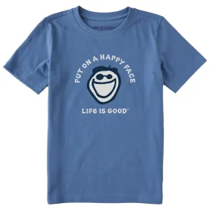 Kids Put On a Happy Face Jake Short Sleeve Crusher Tee Life is Good