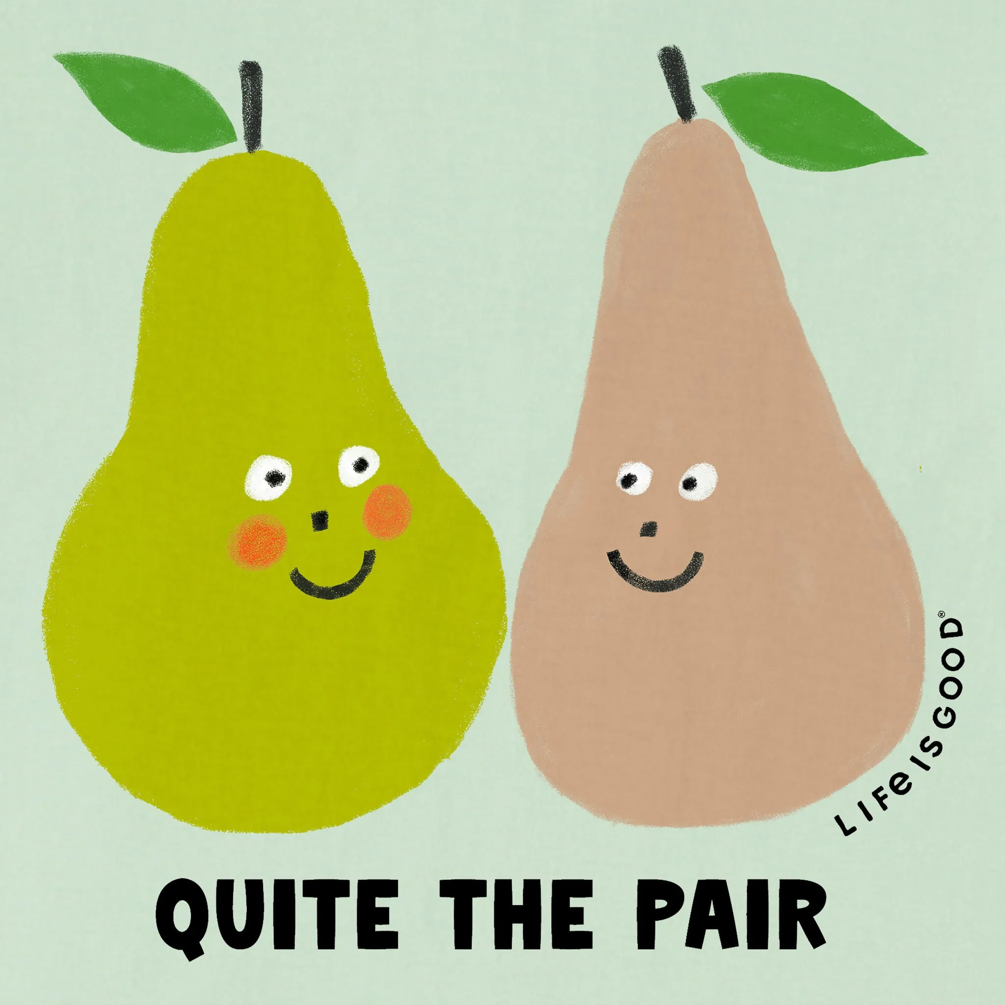 Kids Quite the Pair Pears Short Sleeve Crusher Tee Life is Good