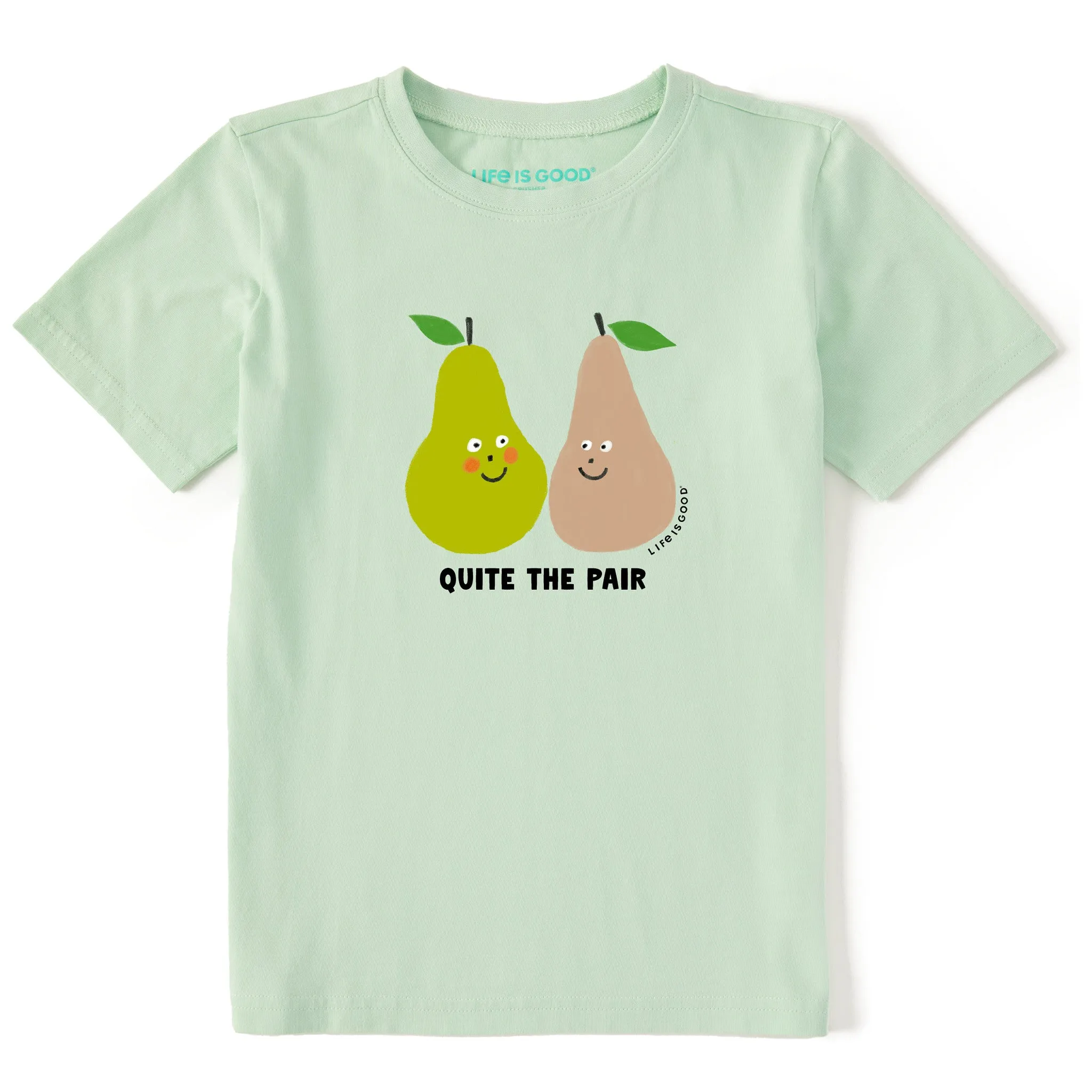 Kids Quite the Pair Pears Short Sleeve Crusher Tee Life is Good