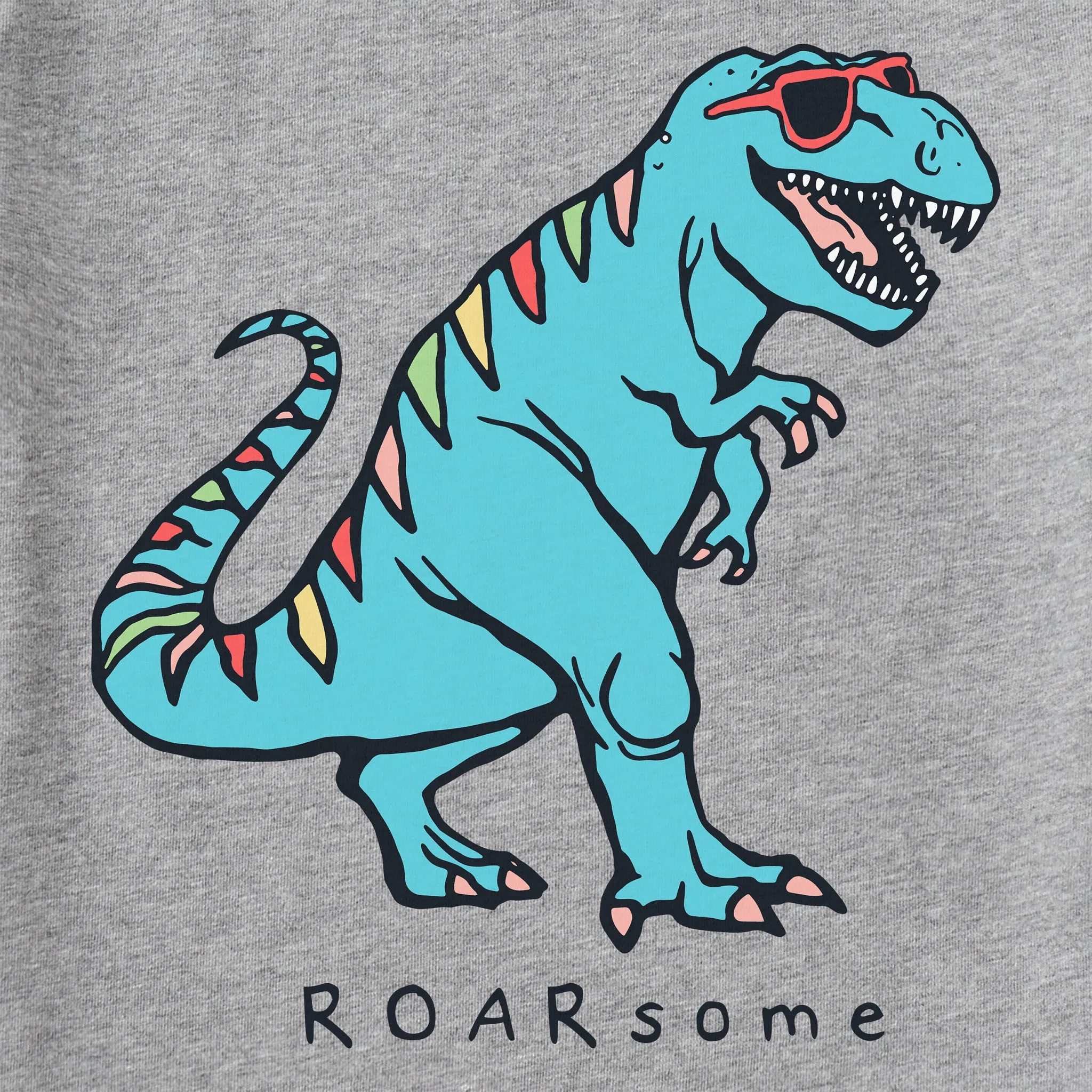 Kids Rad Roarsome Dino Short Sleeve Crusher Tee Life is Good